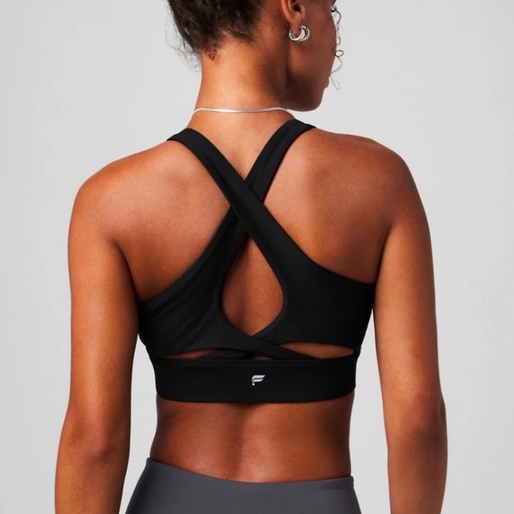Fabletics No Bounce High Impact Black Sports Bra
